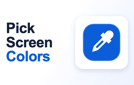 Native Color Picker promotional artwork with a blue eyedropper icon and Pick Screen Colors text.